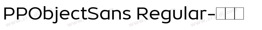 PPObjectSans Regular字体转换